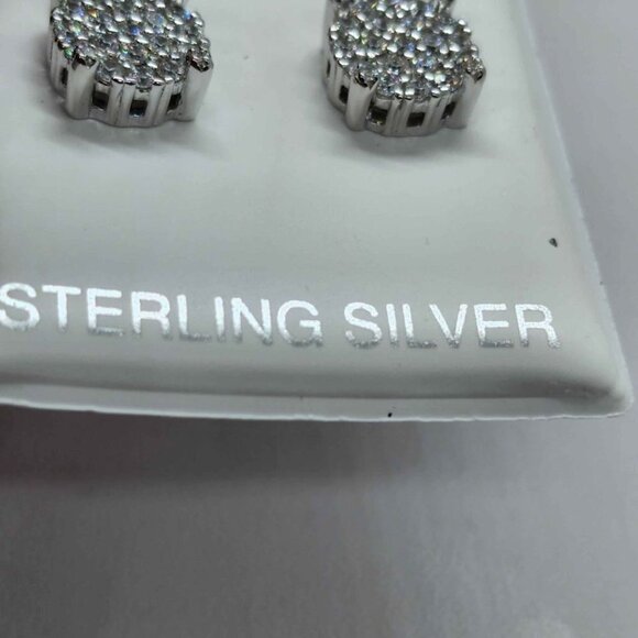 Brand New   Sterling Silver 925 Round Design Earrings - Picture 4 of 4